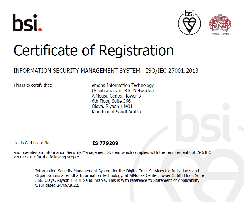Information Security Management System-ISO/IEC 27001:2013